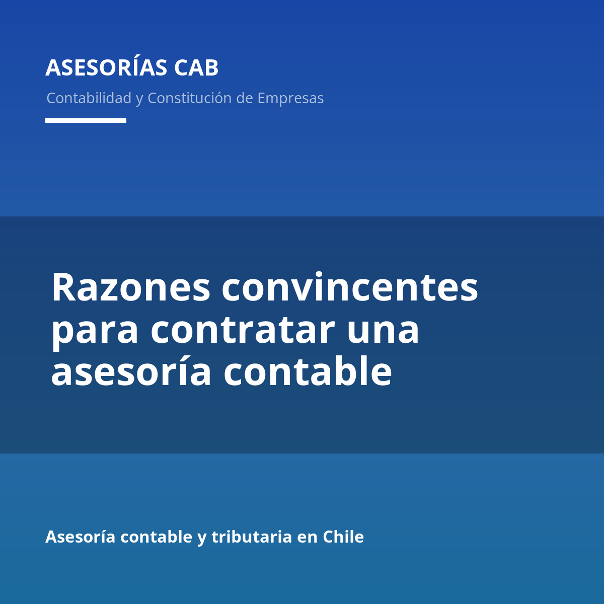 Razones convincentes para contratar una asesoría contable