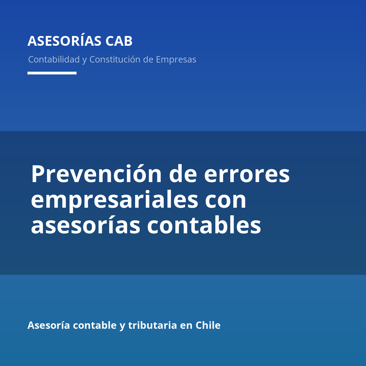 Prevención de errores empresariales con asesorías contables